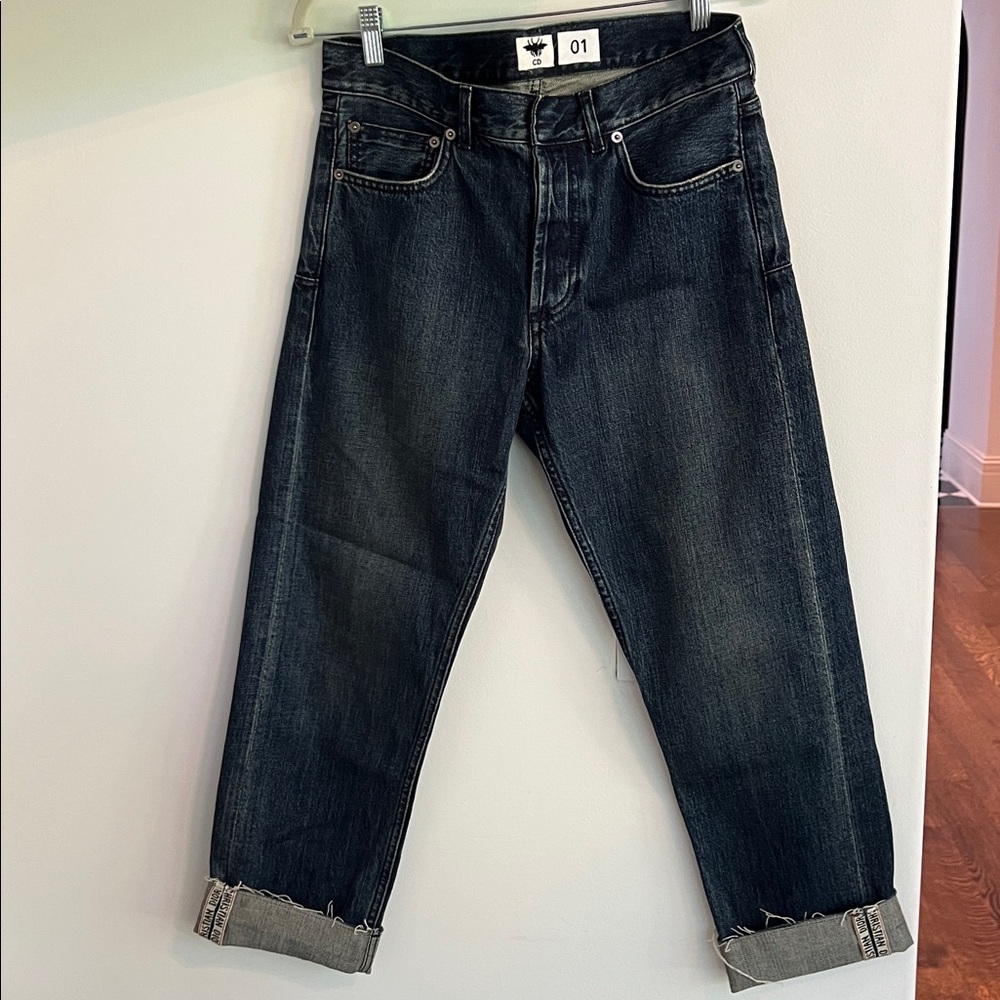 Dior Dark Blue Denim with Logo Detail